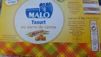 Mängden socker i Yaourt au sucre de canne