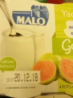 Mängden socker i Yaourt au lait entier Saveur Goyave