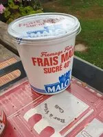 Mängden socker i Fromage frais sucré 40%* *Matières grasses sur extrait sec soit 7% de matières grasses sur produit fini.