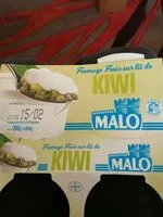 Mängden socker i Fromage frais sur lit de kiwi