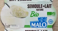 Mängden socker i Semoule au lait nature bio