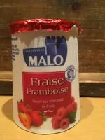 Mängden socker i Yaourt aux fruits : fraises et framboises