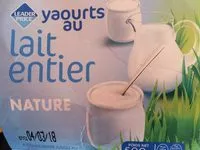 Mängden socker i Yaourts au lait entier nature