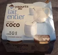 Mängden socker i Yaourt au Lait Entier Saveur Coco