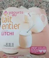 Mängden socker i Yaourt lait entier litchi