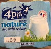 Mängden socker i Yaourt Nature au lait entier