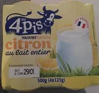 Mängden socker i Yaourt saveur citron au lait entier