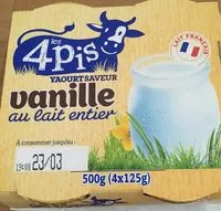 Mängden socker i Yaourt saveur vanille au lait entier