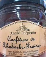Mängden socker i Confiture de rhubarbe-fraises