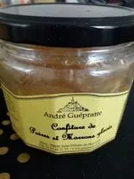 Mängden socker i Confiture de poires et marrons glacés