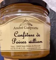 Mängden socker i Confiture de poires william