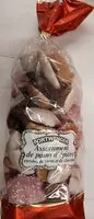 Mängden socker i Assortiment de pains d'épices enrobés de sucre et de chocolat