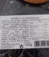 Mängden socker i Mannele en pain d'épices