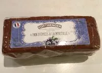 Mängden socker i Pain d'épices à la myrtille, aromatisé