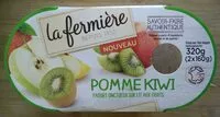 Mängden socker i Yaourt onctueux sur lit aux fruits Pomme kiwi