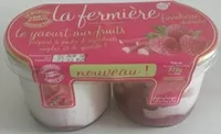 Mängden socker i Yaourt brassé framboises rhubarbes
