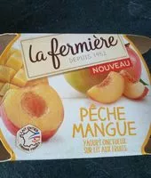Mängden socker i Pêche mangue yaourt onctueux sur lit au fruits