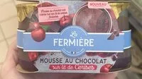 Mängden socker i Mousse au chocolat sur lit de cerises