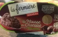 Mängden socker i La mousse au chocolat et aux noisettes