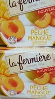 Mängden socker i la fermière pêche mangue