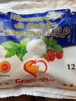 Mängden socker i Mozzarella du bufala campana AOP