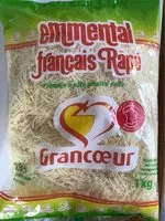 Mängden socker i Emmental français râpé