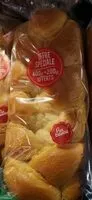 Mängden socker i Brioche tressee pur beurre
