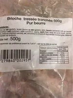 Mängden socker i Brioche Tressée Tranchée 500g