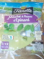 Mängden socker i mâche et pousses d'épinards