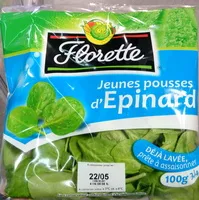 Mängden socker i Jeunes Pousses d'epinard 100g