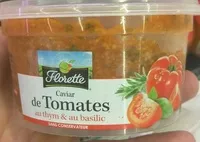 Mängden socker i Concassé de tomates au thym et au basilic