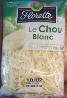 Mängden socker i Florette - Chou Blanc 250g