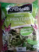 Mängden socker i Florette Mélange de Saison 320g