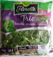 Mängden socker i Trio Mâche-Roquette-Betterave (5/6 portions)