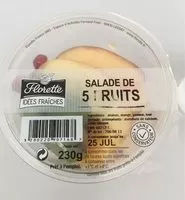 Mängden socker i Salade de 5 fruits