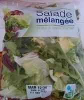 Mängden socker i Salade mélangée prête à consommer