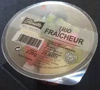 Mängden socker i Shaker Melon Pastèque Kiwi Fraîche Découpe