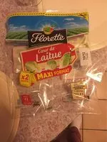 Mängden socker i Coeur de laitue, FLORETTE, 2 sachets de