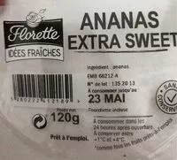 Mängden socker i Ananas extra sweet