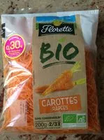 Mängden socker i Carottes râpées BIO 200g