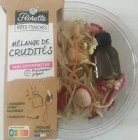 Mängden socker i Mélange de crudités