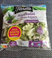 Mängden socker i Kopfsalat mit feinen Kräutern
