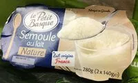 Mängden socker i Semoule au lait nature