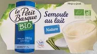 Mängden socker i Semoule Lait Nat Bio Petit Basque
