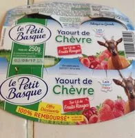 Mängden socker i Yaourt de chevre sur lit de fruits rouge