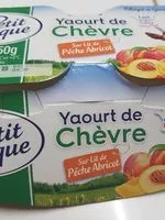 Mängden socker i Yaourt de chevre saveur pêche abricot