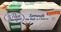 Mängden socker i Semoule au lait de chevre