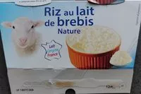 Mängden socker i Riz au lait de brebis