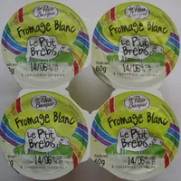 Mängden socker i Fromage Blanc Le P'tit Brebis (3,1% MG) - (4 pots) 240 g