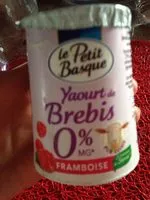 Mängden socker i Le Petit Basque Yaourt de brebis 0% framboise les 2 pots de 125 g